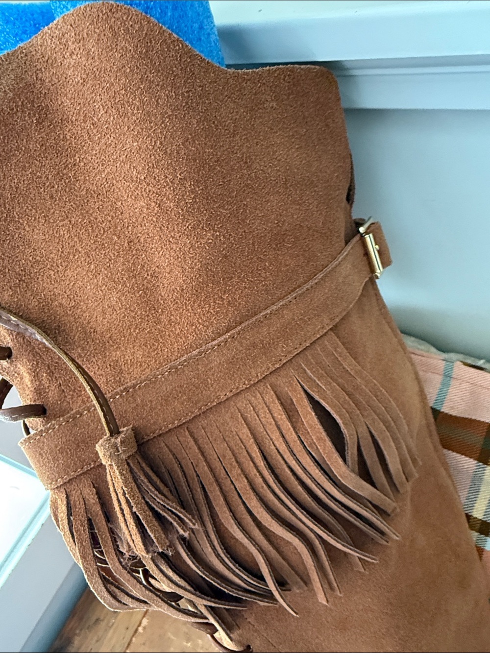 Colin Stuart Suede Fringe Boots - Picture 5 of 13